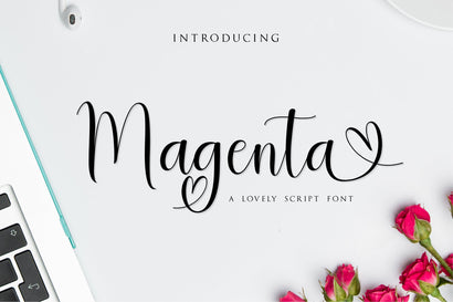 Magenta Script Font Font Anastasia 