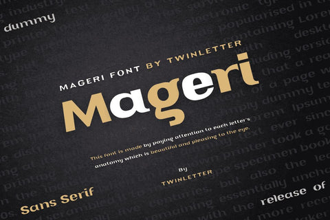 Mageri Font twinletter 