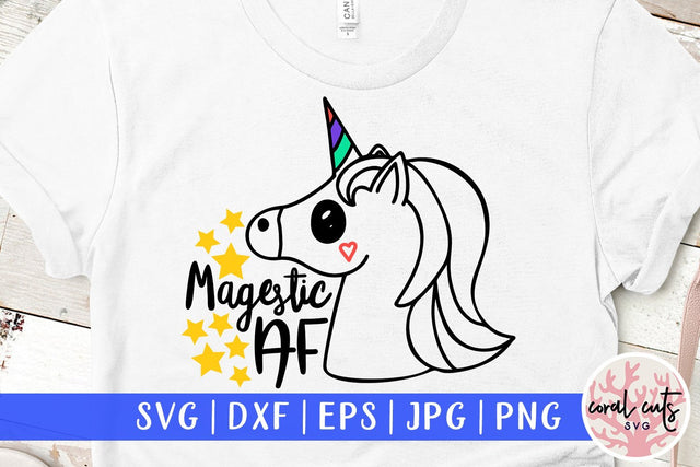 Magestic AF – Unicorn SVG EPS DXF PNG SVG CoralCutsSVG 