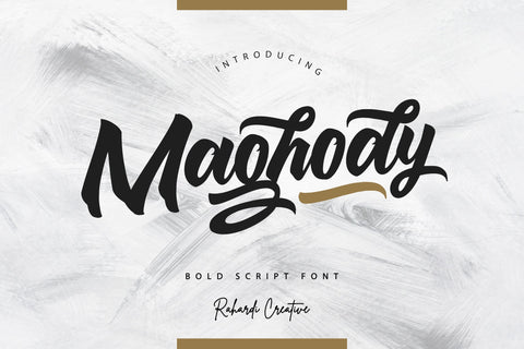 Maghody Script Font Creatype Studio 