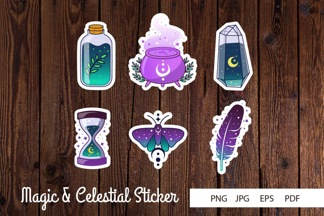 Magic and Celestial Sticker SVG dadan_pm 