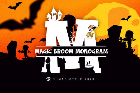Magic Broom - Monogram Font Dumadistyle 