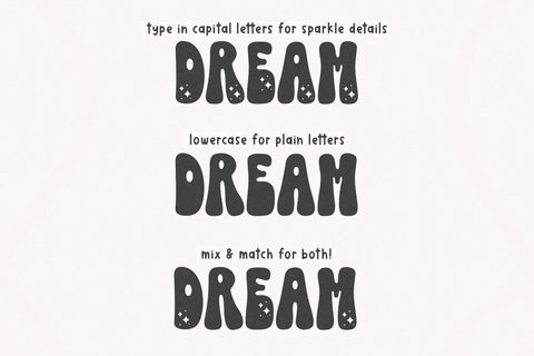 Magic Daisy - Retro Sparkle Font Font KA Designs 