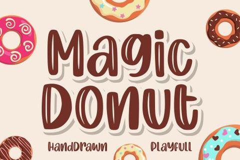 Magic Donut Font Garisman Studio 