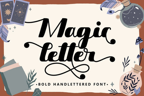 Magic Letter - Bold Hand-lettered Font Font PutraCetol Studio 