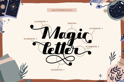 Magic Letter - Bold Hand-lettered Font Font PutraCetol Studio 
