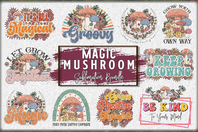 Magic Mushroom Sublimation Bundle Sublimation Jagonath Roy 