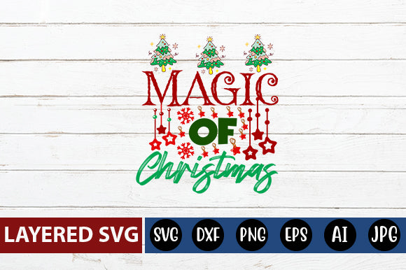 magic of Christmas SVG cute file SVG Blessedprint 