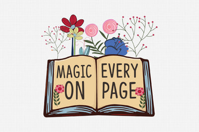 Magic on Every Page Sublimation Sublimation Rupkotha 