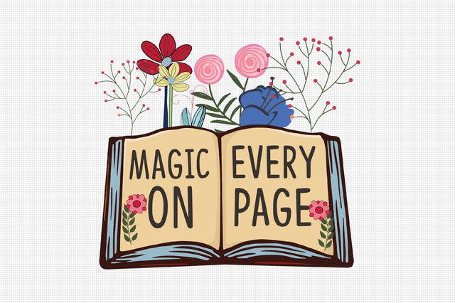 Magic on Every Page Sublimation Sublimation Rupkotha 
