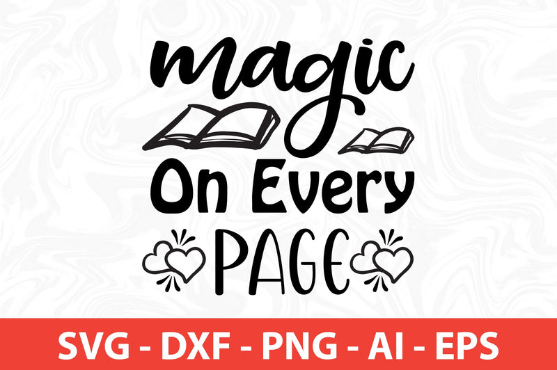 Magic on Every Page SVG SVG nirmal108roy 