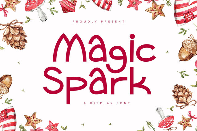 Magic Spark - Playful Display Font Font Alpaprana Studio 