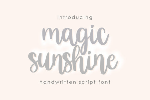 Magic Sunshine Font balya ibnu bi malkan 