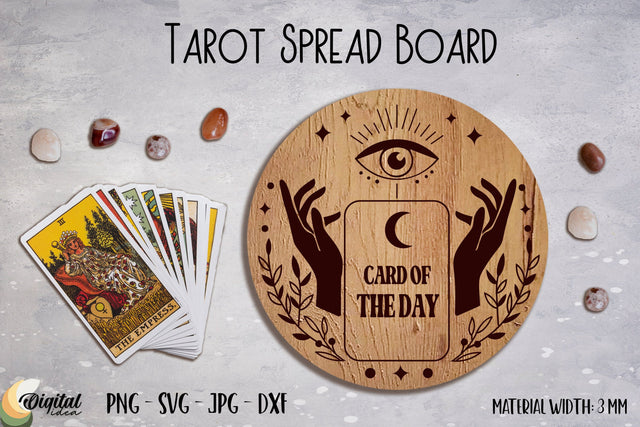 Magic SVG. Tarot Spread Board Laser Cut. 3D Laser Decor. SVG Evgenyia Guschina 