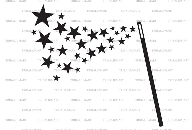 Magic wand SVG TribaliumArtSF 