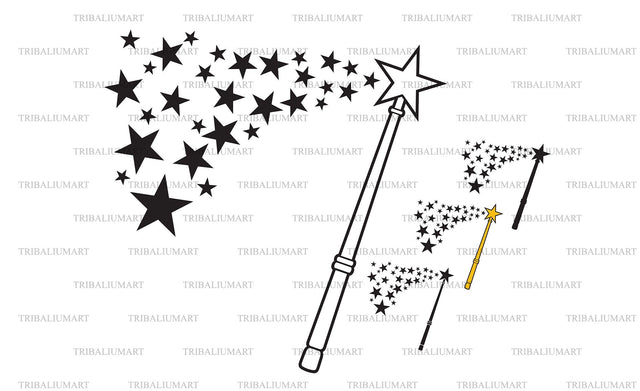 Magic wand SVG TribaliumArtSF 