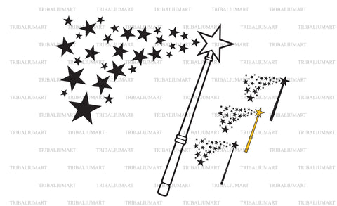 Magic wand SVG TribaliumArtSF 