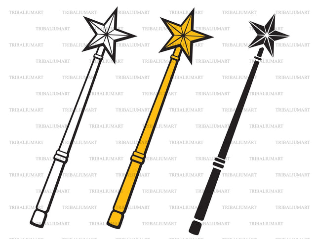 Magic wand SVG TribaliumArtSF 