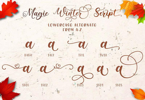 Magic Winter Font Trio & Extras Font studioalmeera 