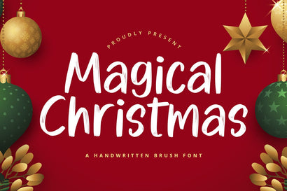 Magical Christmas - Handwritten Font Font Alpaprana Studio 