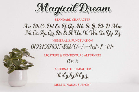 Magical Dream Font love script 