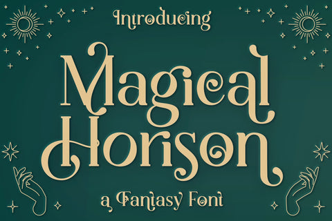 Magical Horison - Fantasy Font Font letterbeary 