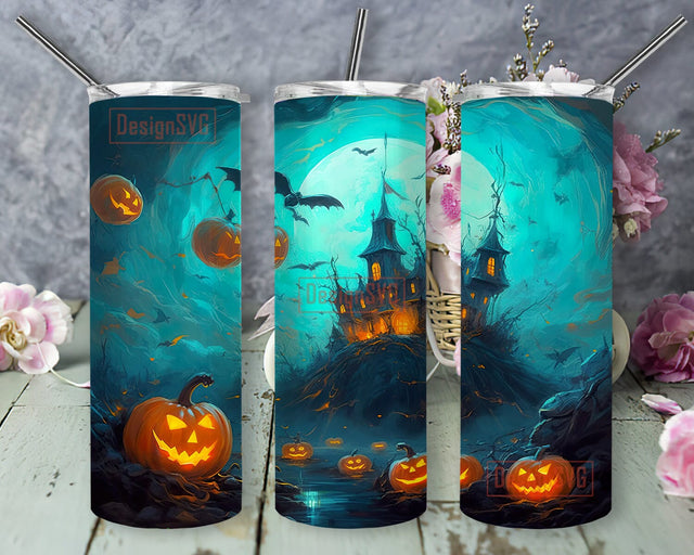 Magical Pumpkin 20oz Skinny Tumbler Png, Halloween Tumbler, Witchy Tumbler, Fall Tumbler Png, Pumpkin Tumbler Design File, Sublimation Png Sublimation DesignSVG 