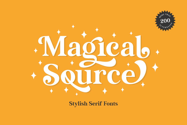 Magical Source - Stylish serif font Font Javapep 