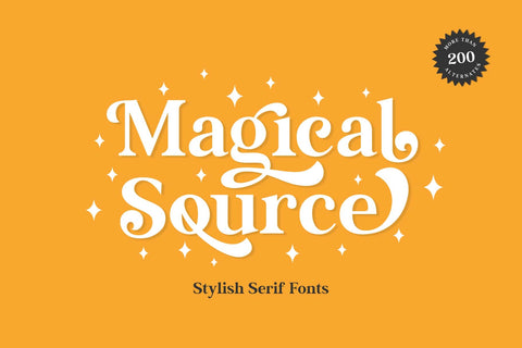 Magical Source - Stylish serif font Font Javapep 