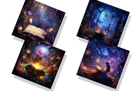 Magical Spell Paper background bundle Sublimation Regulrcrative 