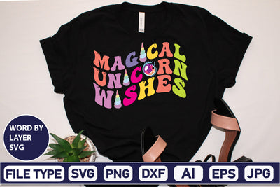 Magical Unicorn Wishes SVG Cut File SVG DesignPlante 503 