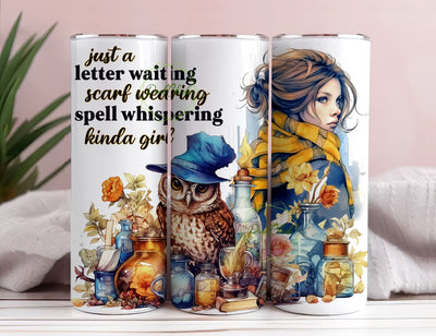 Magical Witch 20 oz Skinny Tumbler Sublimation Design Digital Download PNG Instant DIGITAL ONLY, Mystical Spell Witch Tumbler Wrap Sublimation PixelChick 