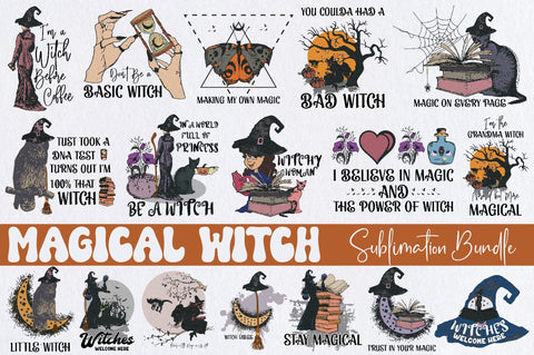 Magical Witch Sublimation Bundle Sublimation Jagonath Roy 
