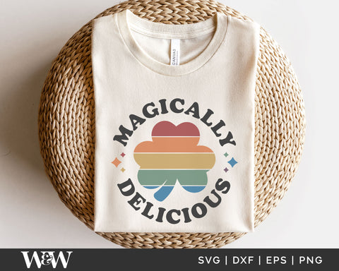 Magically Delicious SVG | Round St. Patrick's SVG SVG Wood And Walt 