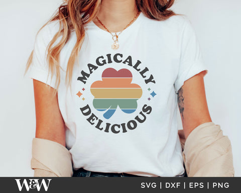 Magically Delicious SVG | Round St. Patrick's SVG SVG Wood And Walt 