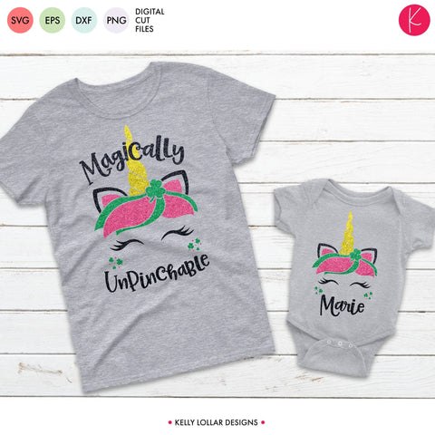 Magically Unpinchable Unicorn SVG Kelly Lollar Designs 