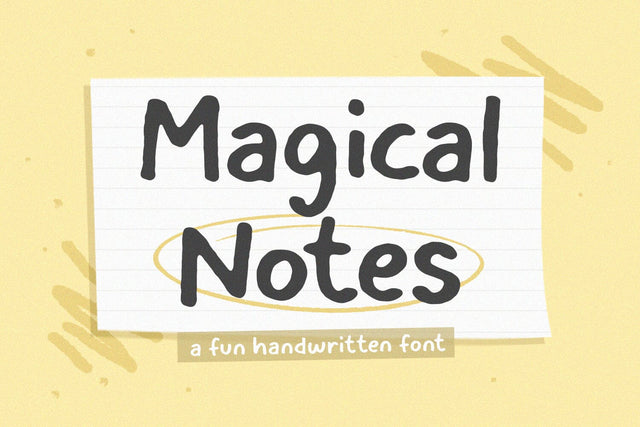 Magicalnotes Font Timur type 