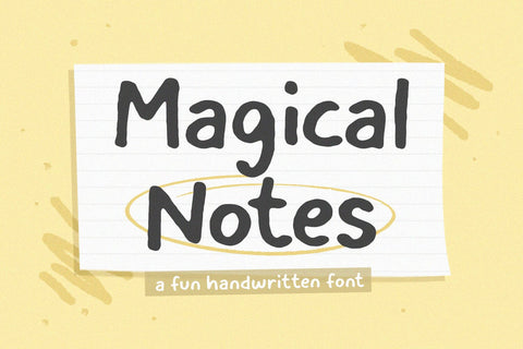 Magicalnotes Font Timur type 