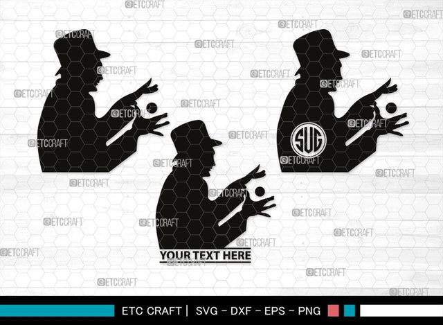 Magician Svg, Magic Monogram, Magician Magic Hat silhouette, Magician Magic Hat Svg, Magic Silhouette, Magic SVG, Magic Hat Svg, SB00379 SVG ETC Craft 