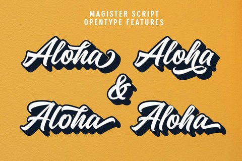 Magister Script Font Great Studio 