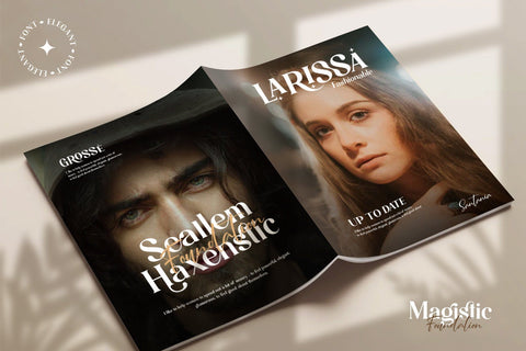 Magistic - Duo Ligature Typeface Font Graphicxell 