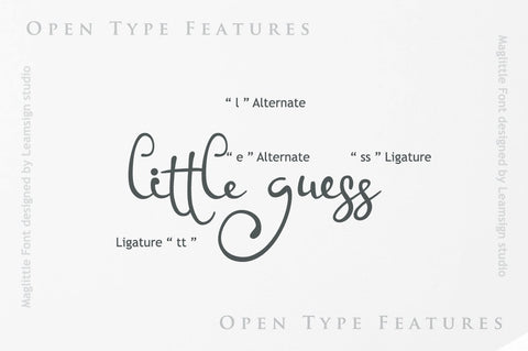 Maglittle Font Font Leamsign Studio 