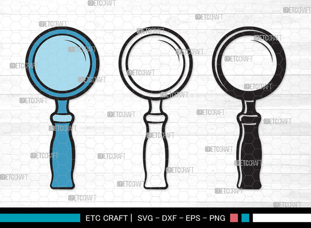 Magnifying Glass Clipart SVG, Magnifying Glass Svg, Magnifier Svg, Detective Glass Svg, Spy Glass Svg, Magnifying Glass Clipart SVG ETC Craft 