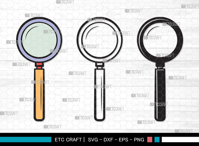 Magnifying Glass Clipart SVG, Magnifying Glass Svg, Magnifier Svg, Detective Glass Svg, Spy Glass Svg, Magnifying Glass Clipart SVG ETC Craft 