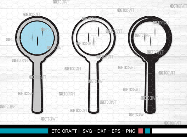 Magnifying Glass Clipart SVG, Magnifying Glass Svg, Magnifier Svg, Detective Glass Svg, Spy Glass Svg, Magnifying Glass Clipart SVG ETC Craft 