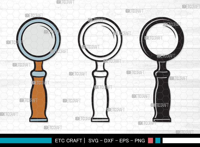 Magnifying Glass Clipart SVG, Magnifying Glass Svg, Magnifier Svg, Detective Glass Svg, Spy Glass Svg, Magnifying Glass Clipart SVG ETC Craft 