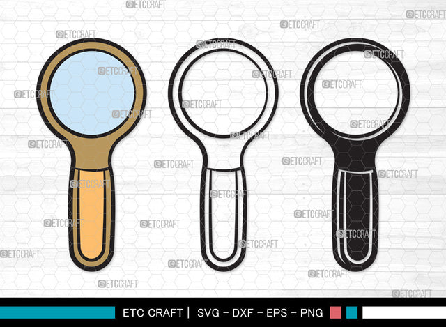 Magnifying Glass Clipart SVG, Magnifying Glass Svg, Magnifier Svg, Detective Glass Svg, Spy Glass Svg, Magnifying Glass Clipart SVG ETC Craft 