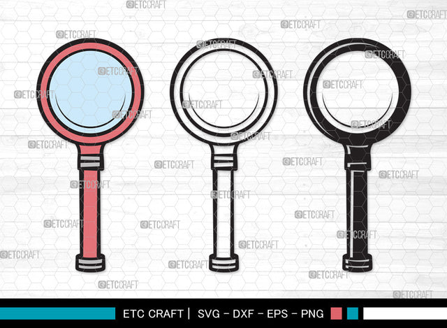 Magnifying Glass Clipart SVG, Magnifying Glass Svg, Magnifier Svg, Detective Glass Svg, Spy Glass Svg, Magnifying Glass Clipart SVG ETC Craft 