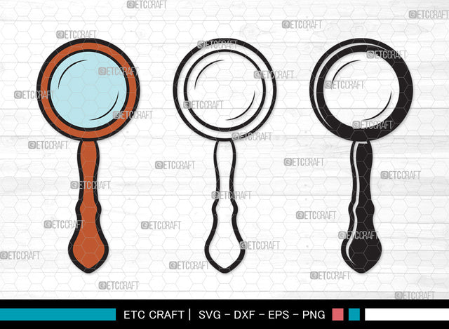 Magnifying Glass Clipart SVG, Magnifying Glass Svg, Magnifier Svg, Detective Glass Svg, Spy Glass Svg, Magnifying Glass Clipart SVG ETC Craft 