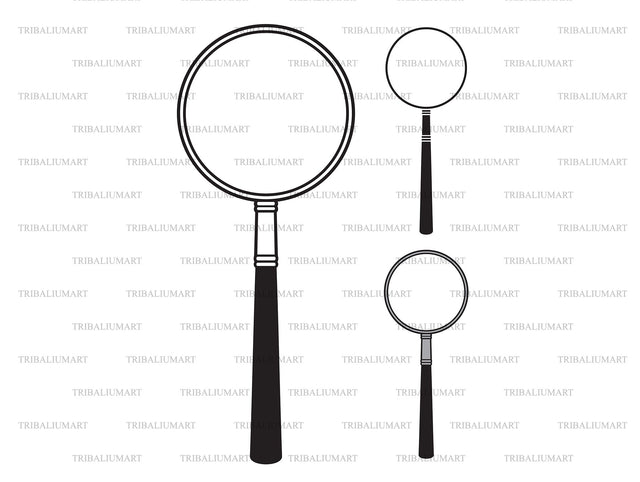 Magnifying glass (Magnifier) SVG TribaliumArtSF 
